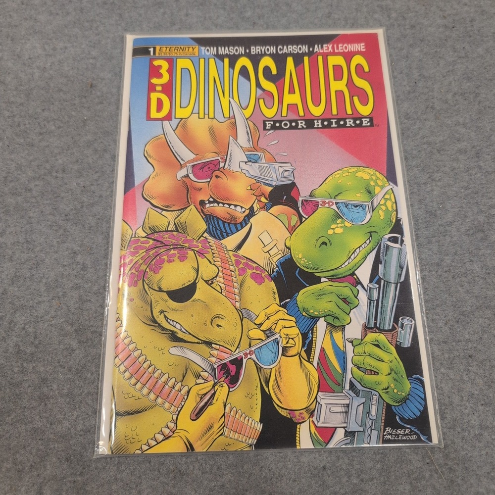 3-D Dinosaurs For Hire 1 Eternity Comics Tom Mason Bryon Carson Alex Leonine